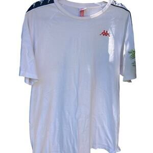 Kappa White Short Sleeve Tee Classic Casual XL